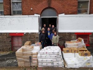 Image Of Yonkers Rotary Members At The Yonkers Community Action Program Building On Ashburton Avenue In Yonkers, New York 