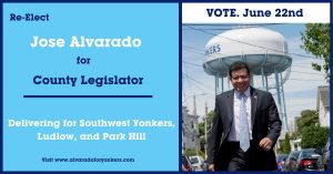 westchester legislator yonkers elect alvarado electing