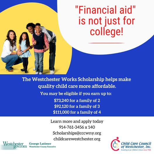 COMMUNITY RESOURCE: Yonkers Families Who Need Help Paying For Daycare Or After School Care Should Contact The Child Care Council Of Westchester.