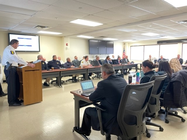 YONKERS PIC: The Yonkers Police Department holds a monthly debrief to go over potential crime patterns and activity across the entire City from every precinct