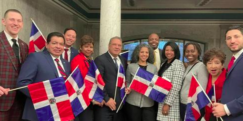 DOMINICAN FLAG RAISING: The City Of Yonkers celebrated the 179th anniversary of Dominican Independence with a flag raising at City Hall….